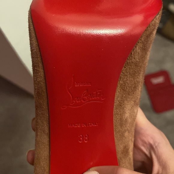 Louboutin Suede Kate 100 sz 38 - Picture 6 of 7